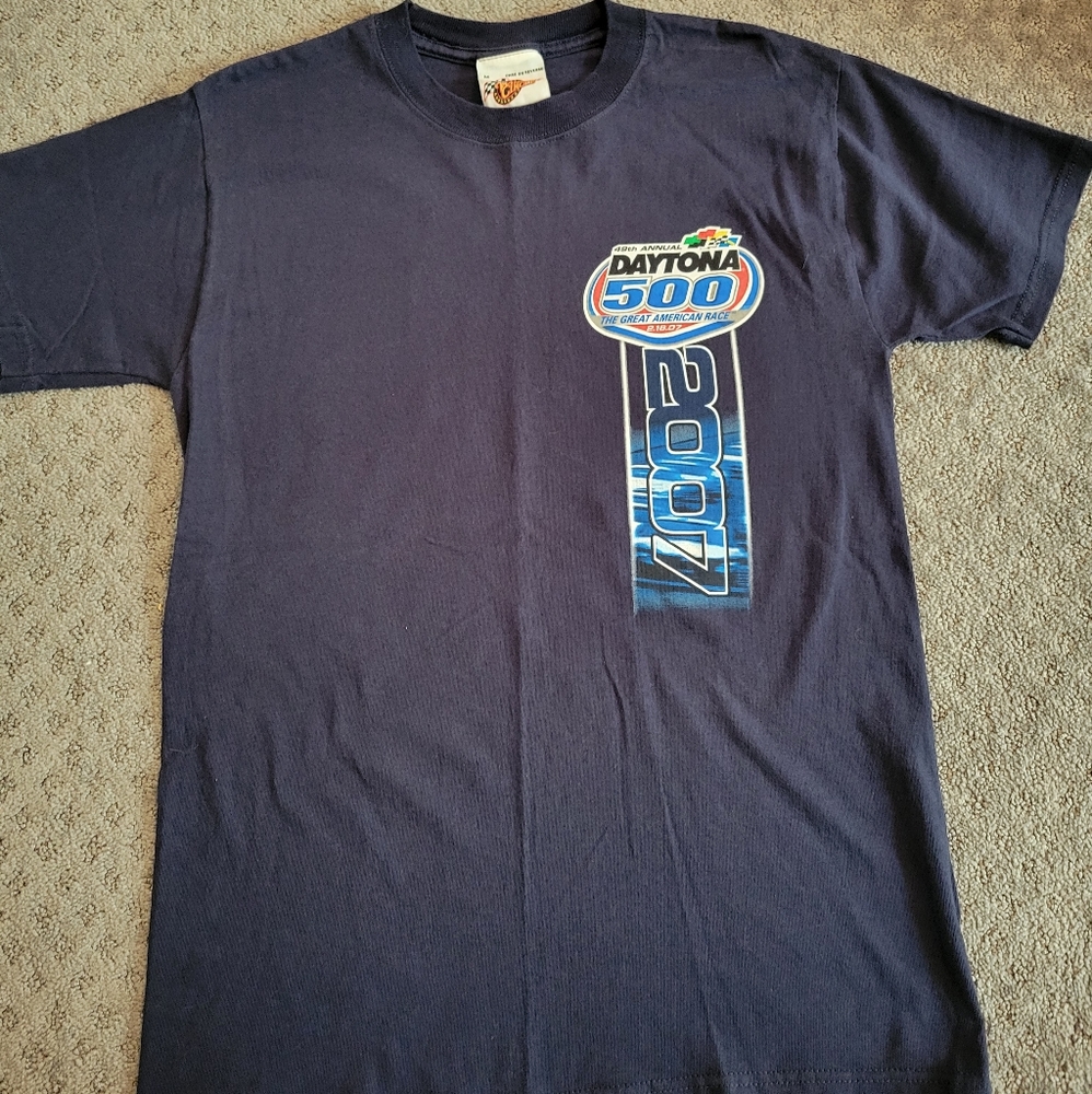 Men's Daytona 500 Shirt - Navy - Size Medium - Like New